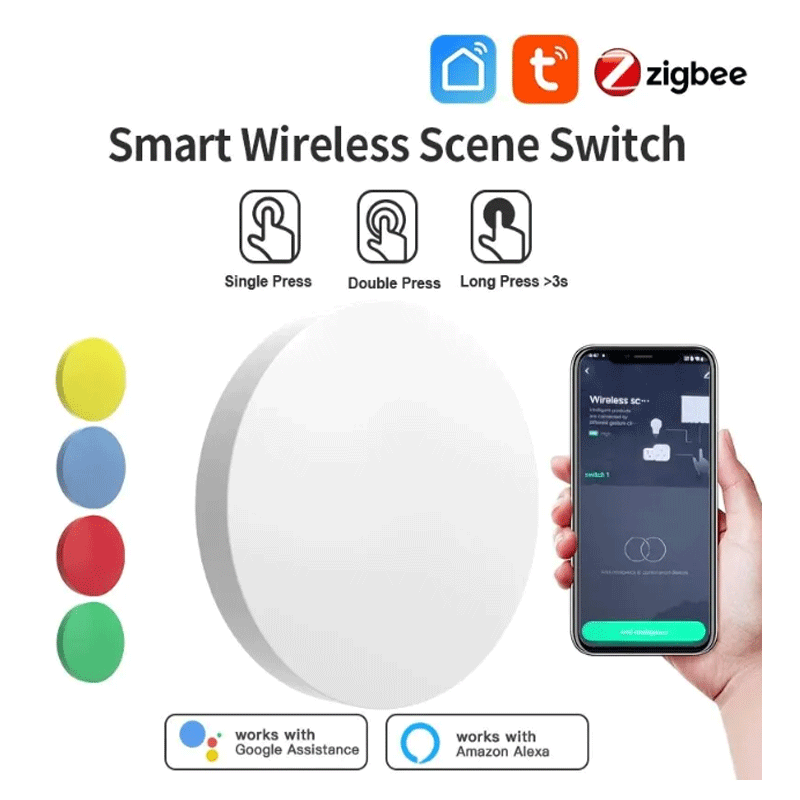 Smart Home Remote - Tuya ZigBee Smart Wireless Button Scene