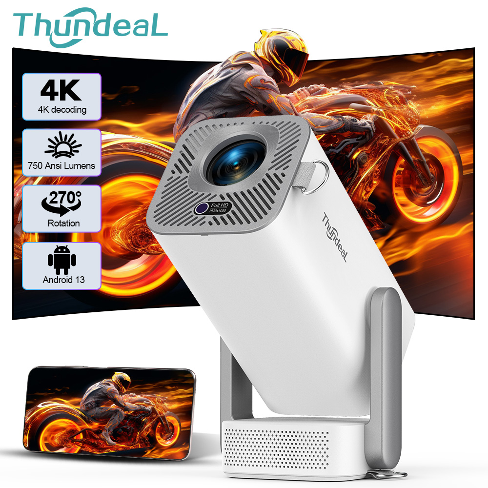 Smart Home Theater - ThundeaL 4K Android Full HD Projector