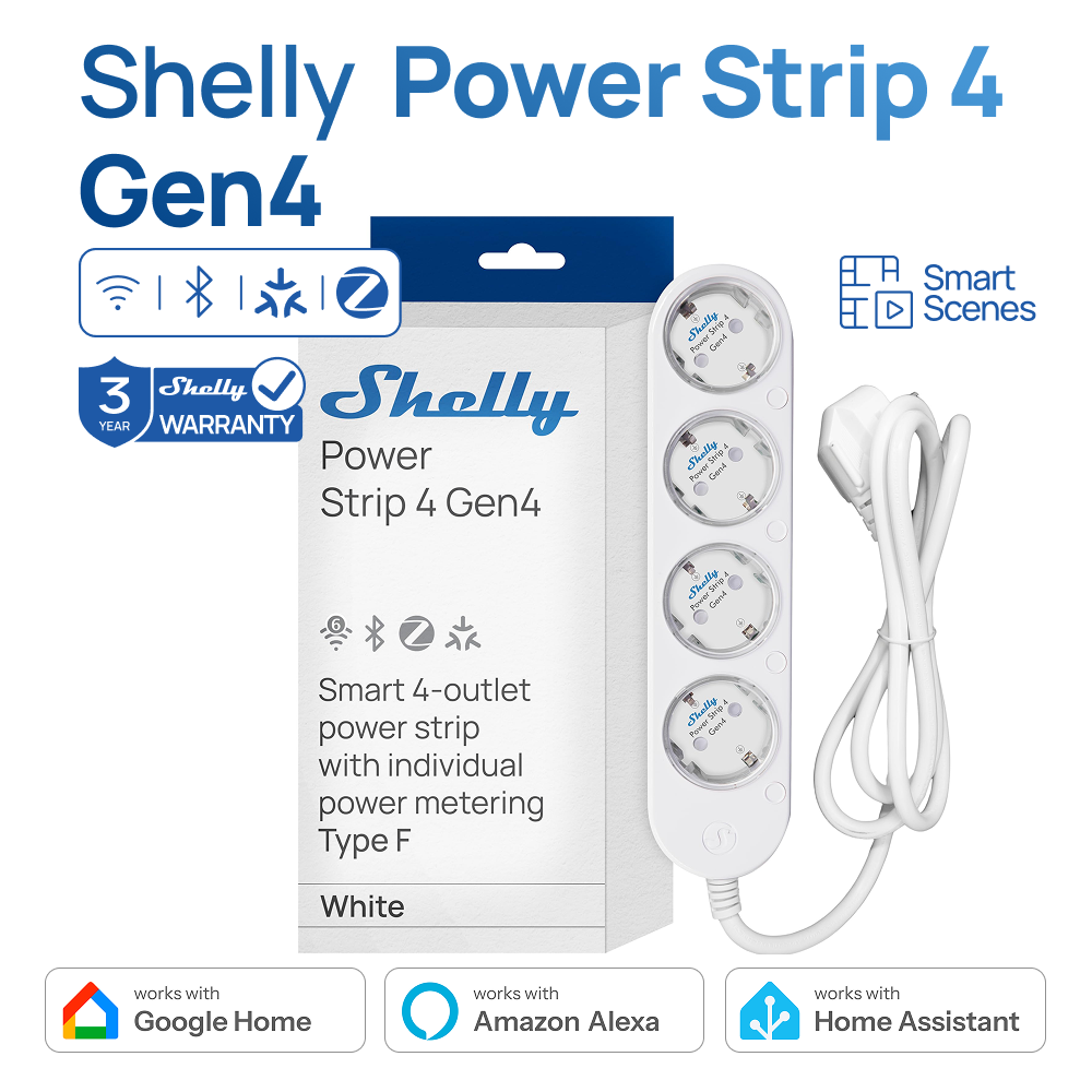 Smart Home Iot - Shelly Power Strip 4 Gen4 Smart