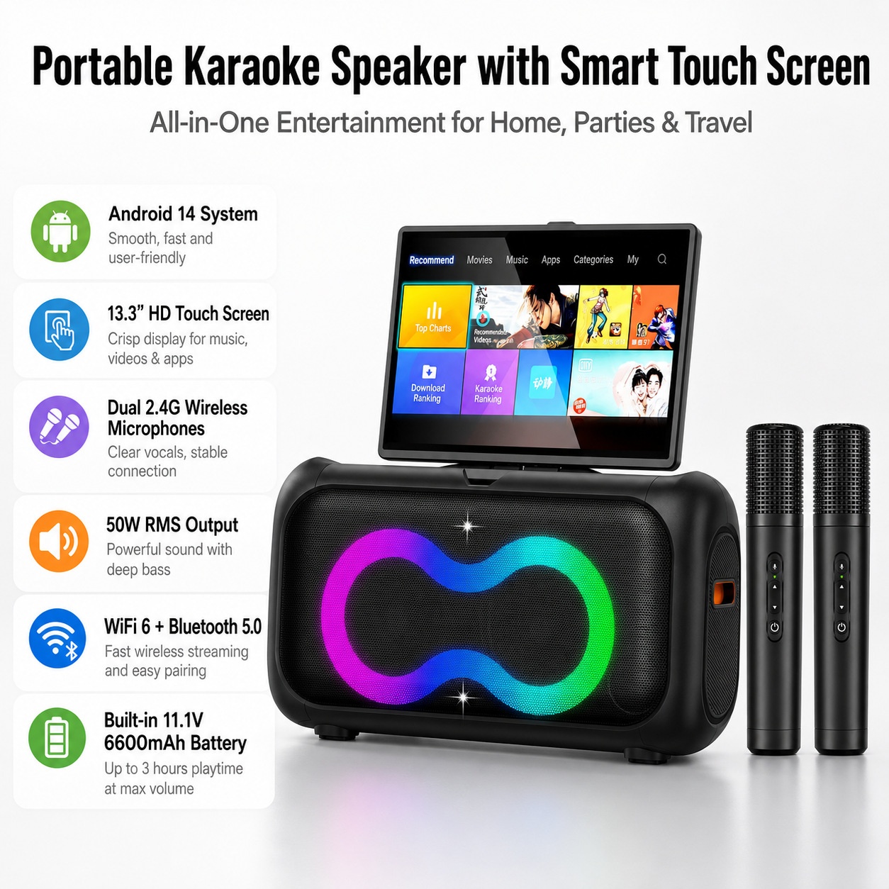 OEM/ODM K55 Portable Karaoke M - Smart Home Theater 评论和价格