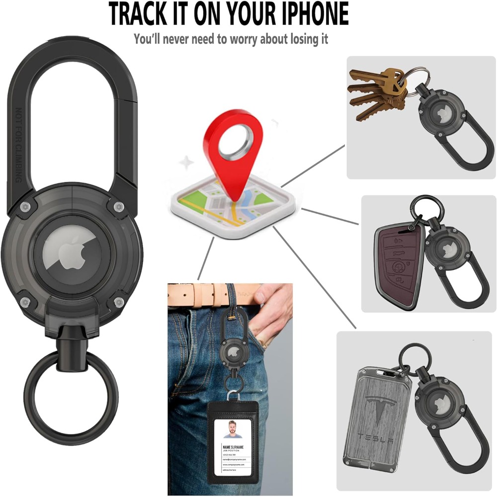 For AirTag Holder Keychain,All - Smart Home Iot 评论和价格