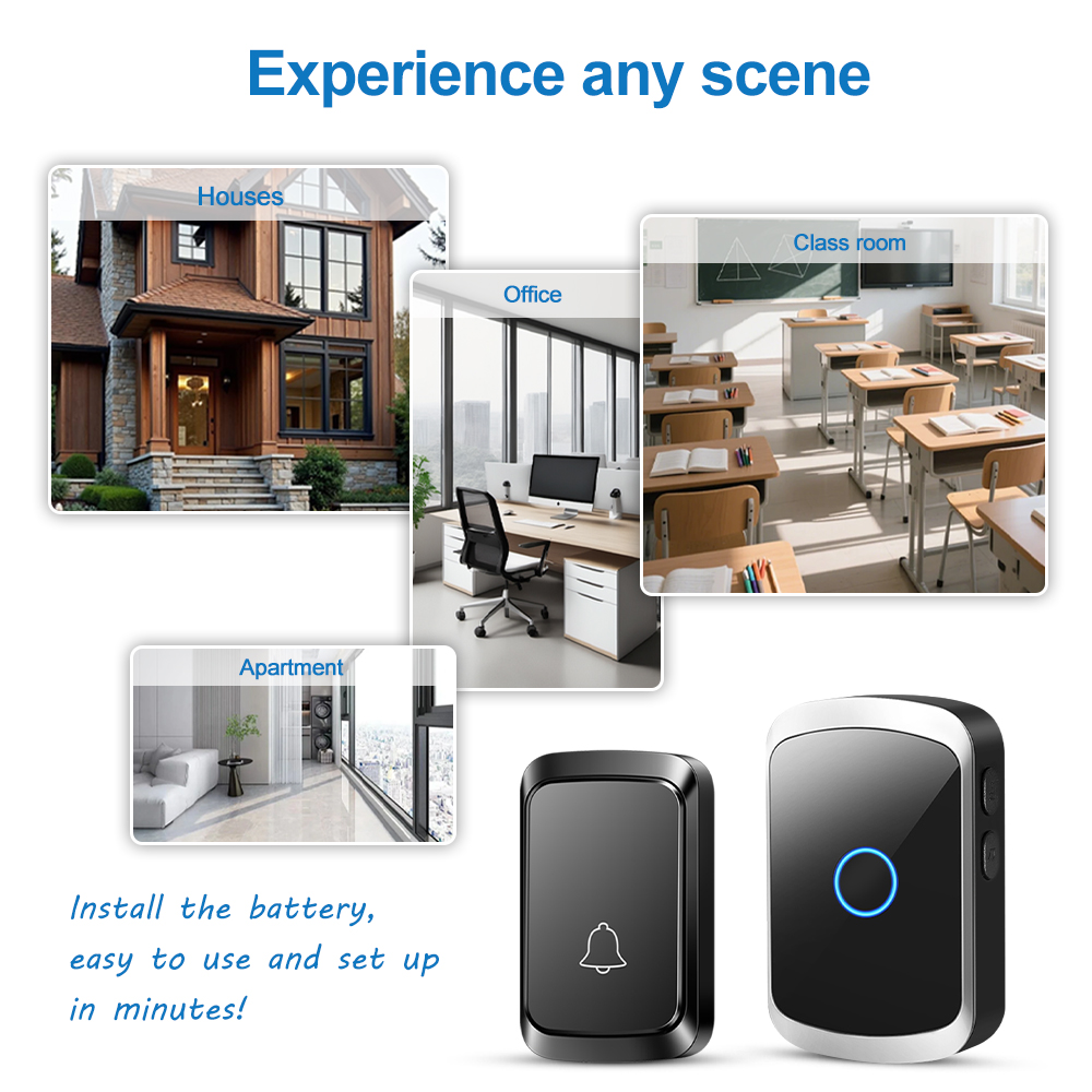 Smart Wireless Doorbell Door C - Smart Home Theater 评论和价格