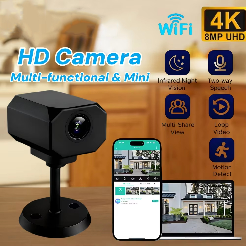 4K HD WiFi Security Camera for - Smart Home Remote 评论和价格