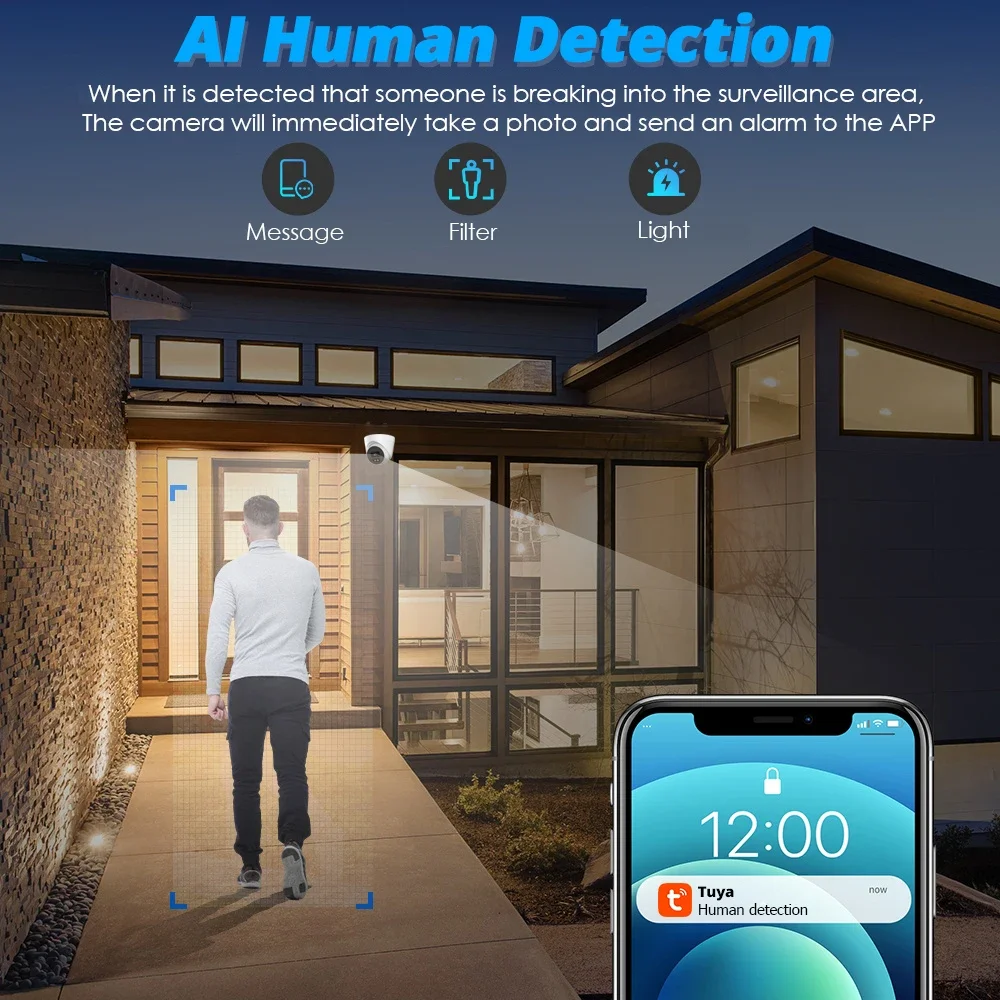 6MP POE Camera 6MP Outdoor Sma - Smart Home Windows App 评论和价格