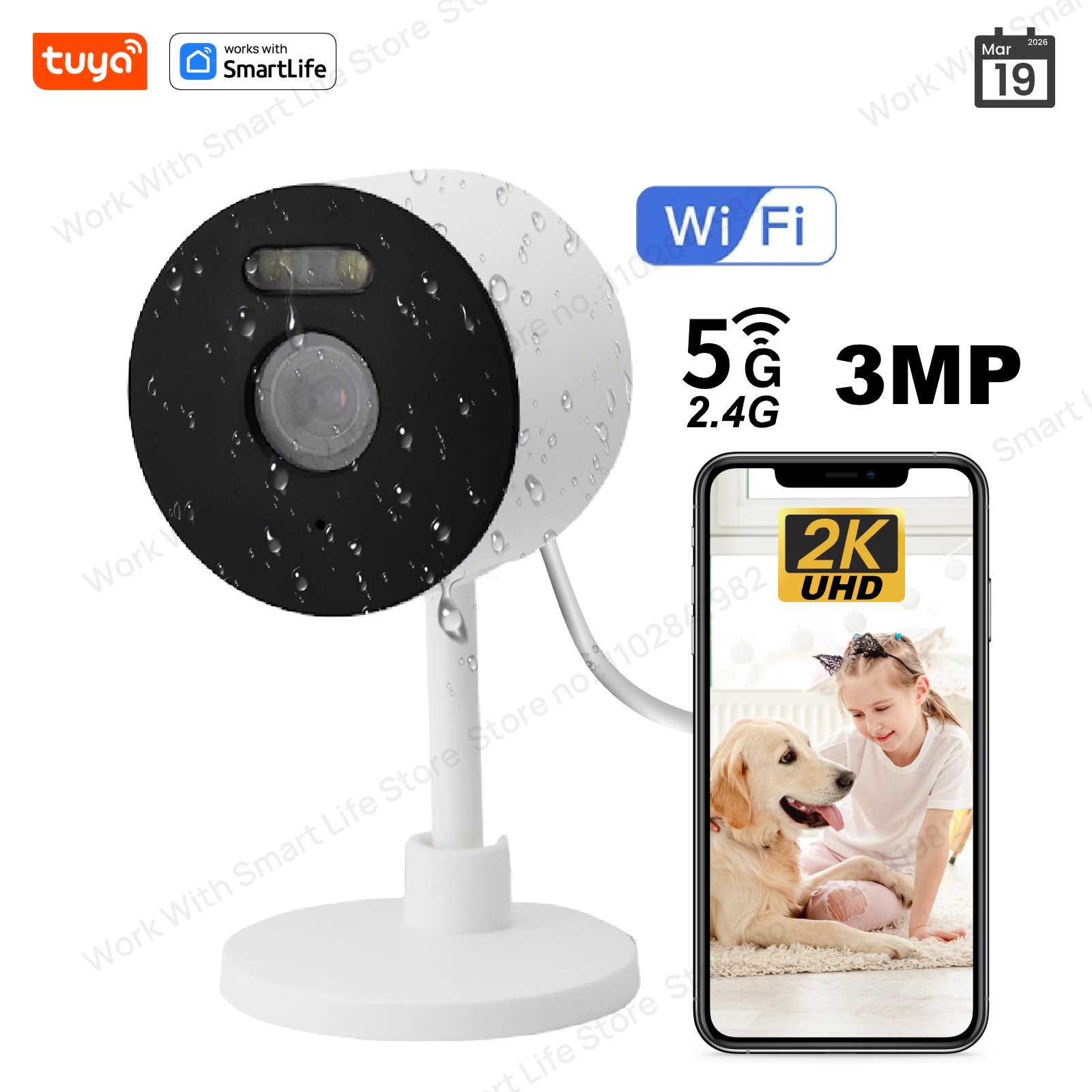3MP HD Tuya Smart Indoor/Outdo - Smart Home Windows App 评论和价格