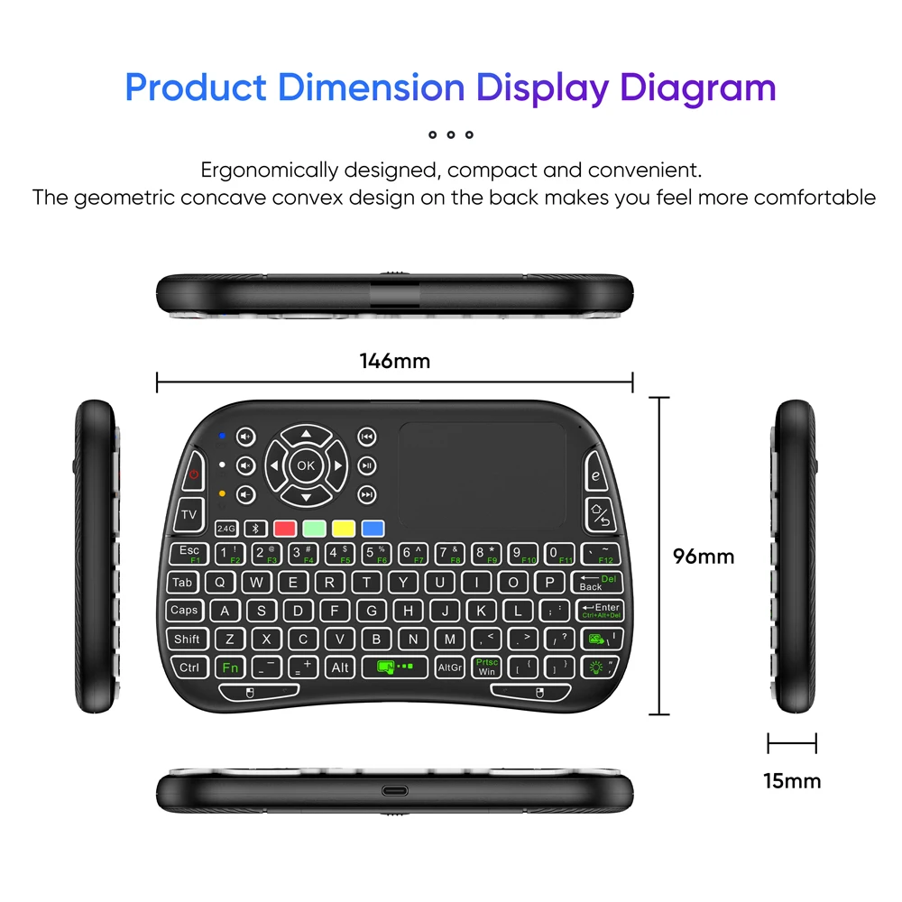 Mini Keyboard Gyroscope Dual M - Smart Home Keyboard 评论和价格