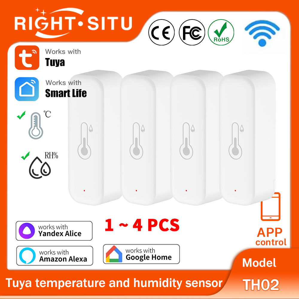 1~4pcs Tuya WiFi Temperature H - Smart Home Tablet 评论和价格