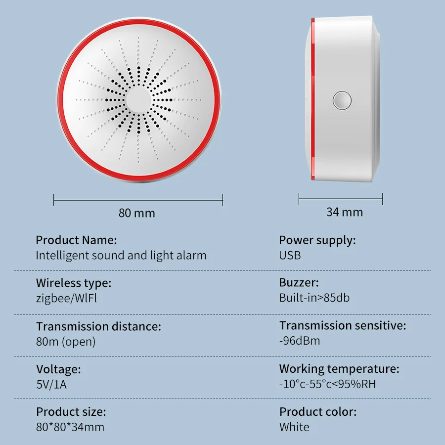 Tuya WiFi ZigBee Smart Alarm S - Smart Home Theater 评论和价格
