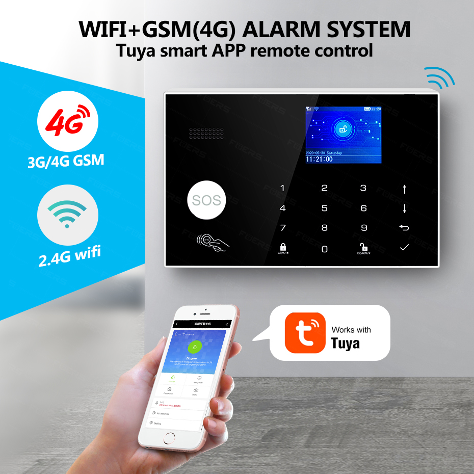 KERUI WiFi+4G Home Alarm with  - Smart Home Keyboard 评论和价格