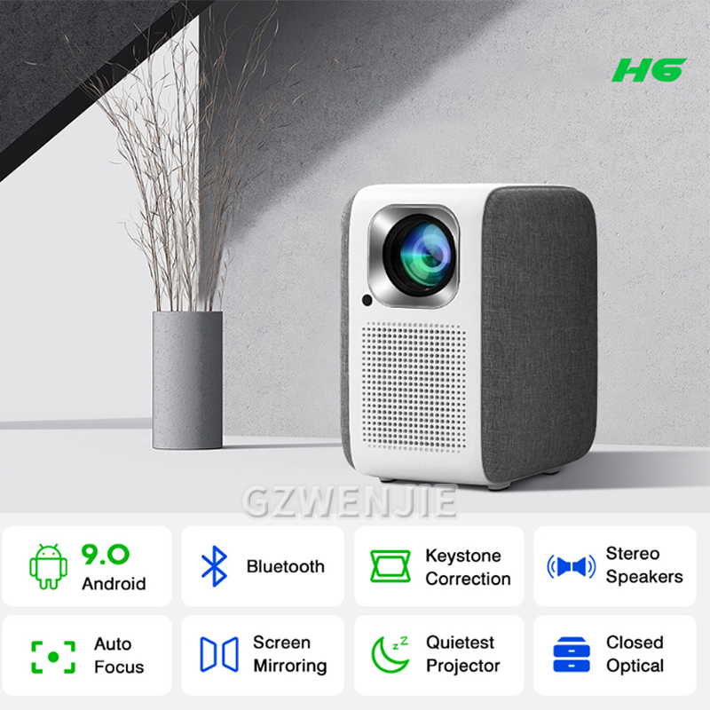 H6 Mini Projector LED 1080P Fu - Smart Home Theater 评论和价格