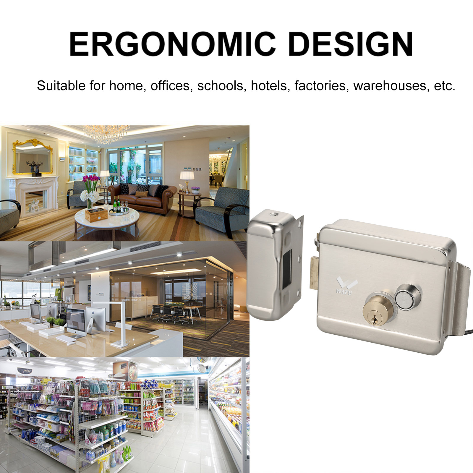 WAFU Smart Electric Gate Door  - Smart Home Lock 评论和价格