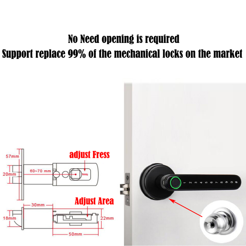 TTLock Smart Bluetooth Fingerp - Smart Home Lock 评论和价格