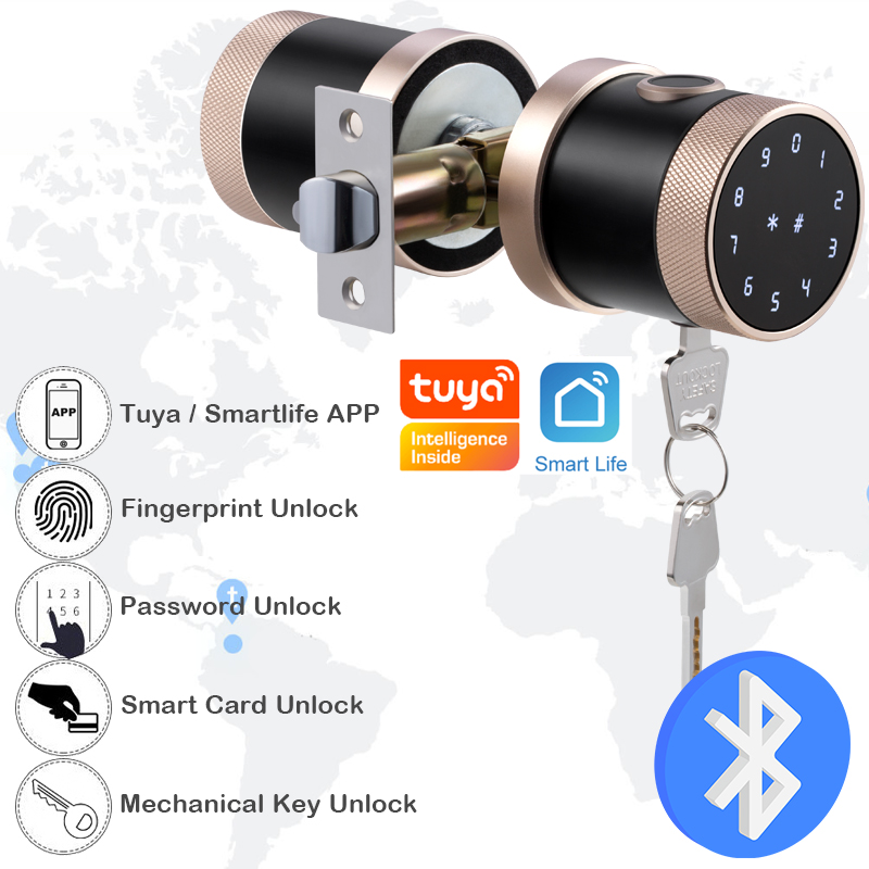 Fingerprint Door Lock Tuya Blu - Smart Home Keyboard 评论和价格