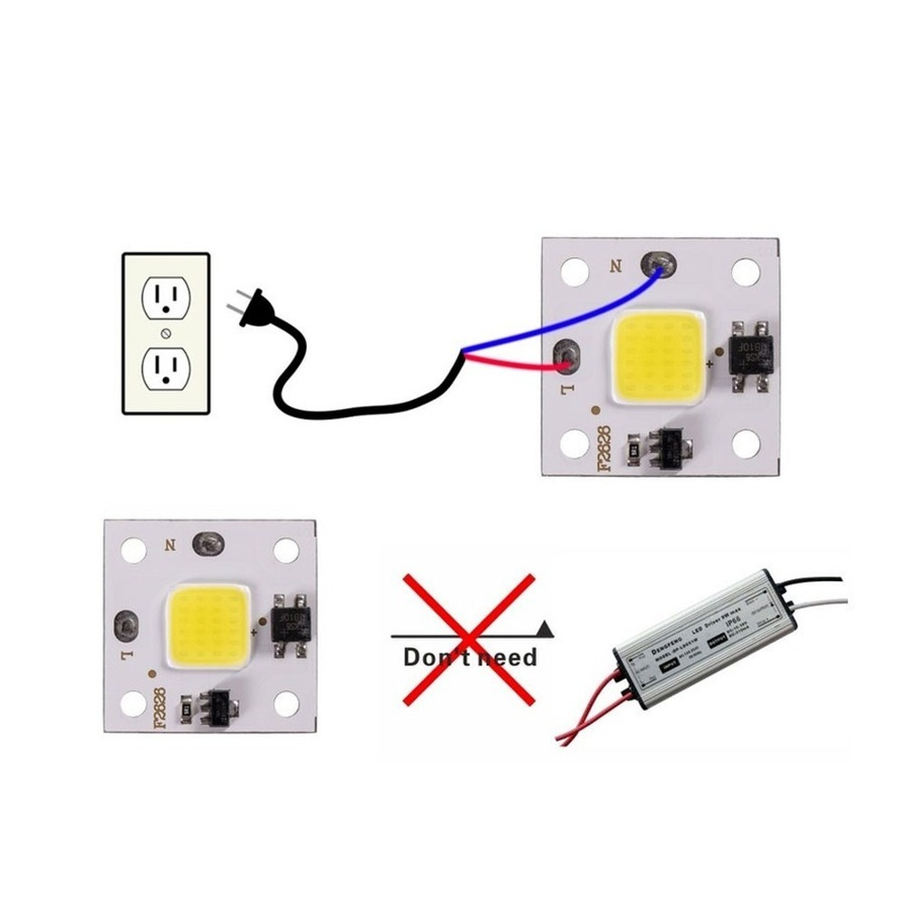 10W COB module 220V LED Chip D - Smart Home Outdoor 评论和价格
