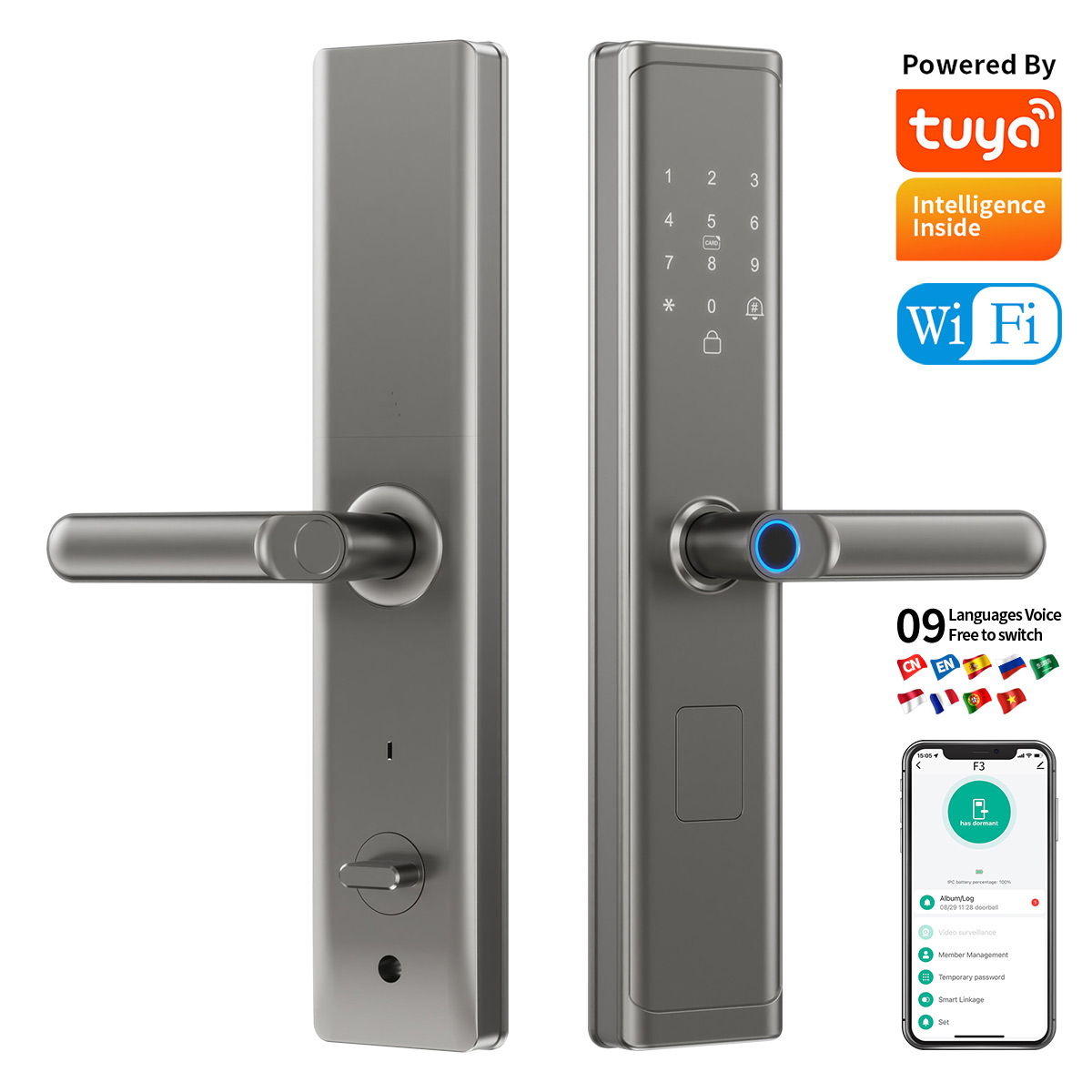 Tuya Wifi TTlock App Fingerpri - Smart Home Lock 评论和价格