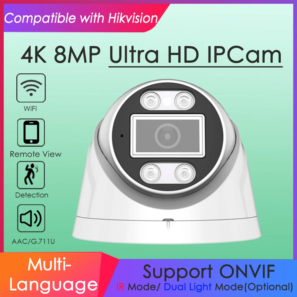 4K 8MP Wifi Wireless IP Camera - Smart Home Hikvision 评论和价格