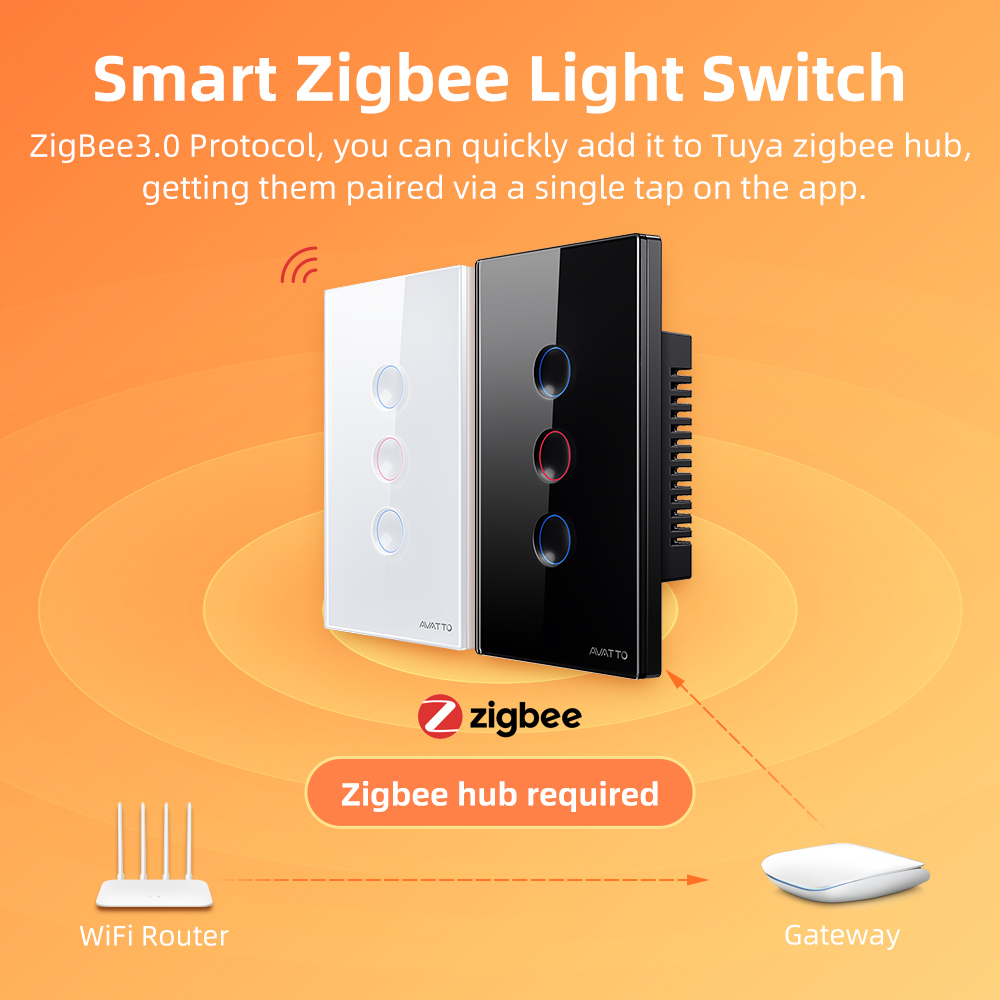 AVATTO 1/2/3/4 Gang ZigBee Sma - Smart Home Remote 评论和价格