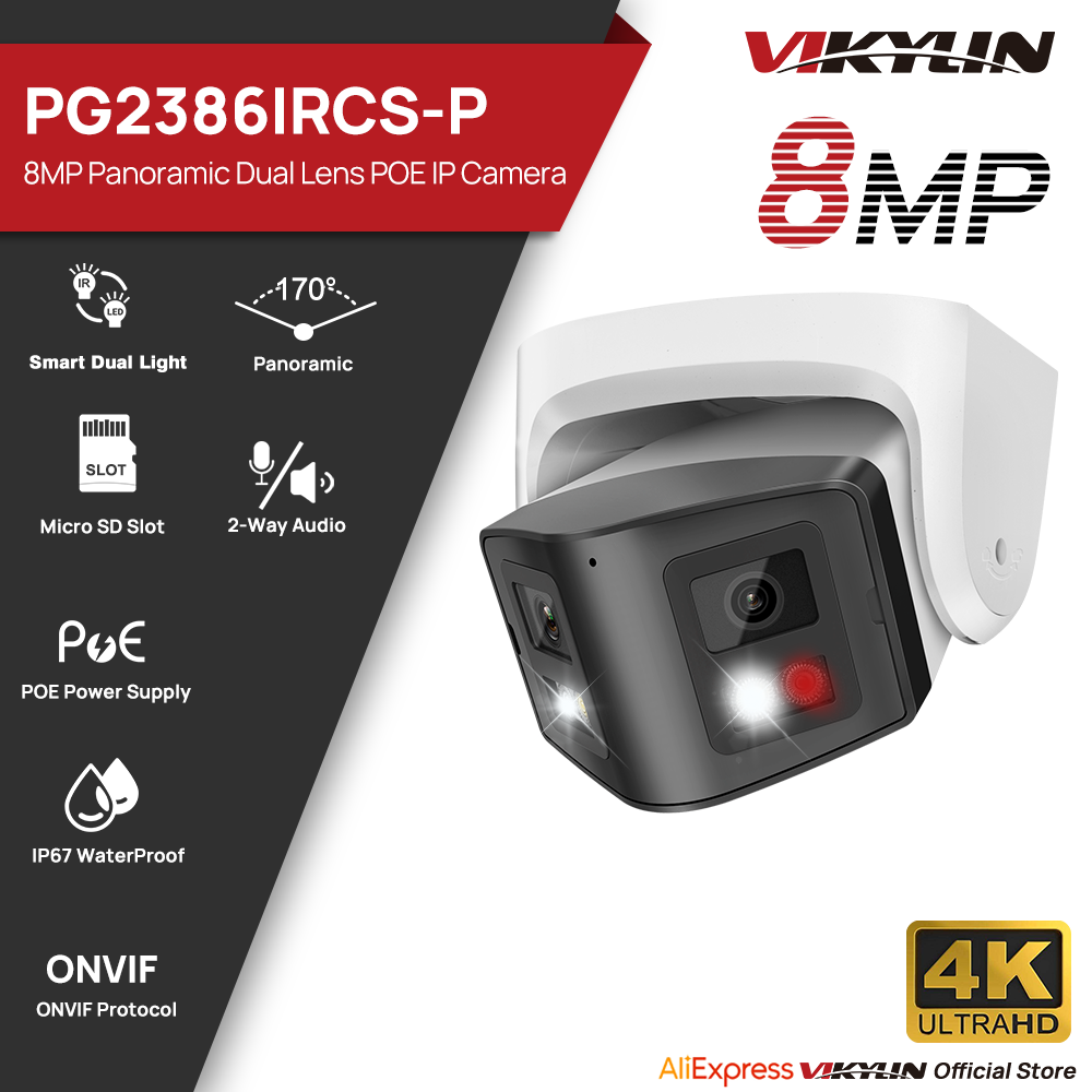 Vikylin 8MP Panoramic Smart Du - Smart Home Hikvision 评论和价格