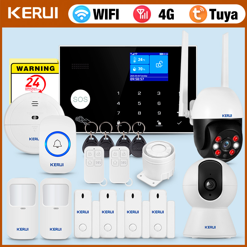 KERUI 4G Alarm with Doorbell R - Smart Home Keyboard 评论和价格