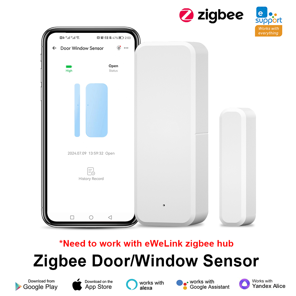 ZigBee Door Window Sensor eWeL - Smart Home Tablet 评论和价格