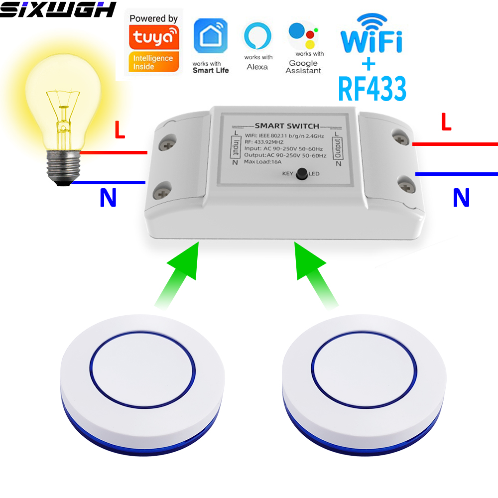 16A WiFi Tuya Smart Switch Wir - Smart Home Remote 评论和价格