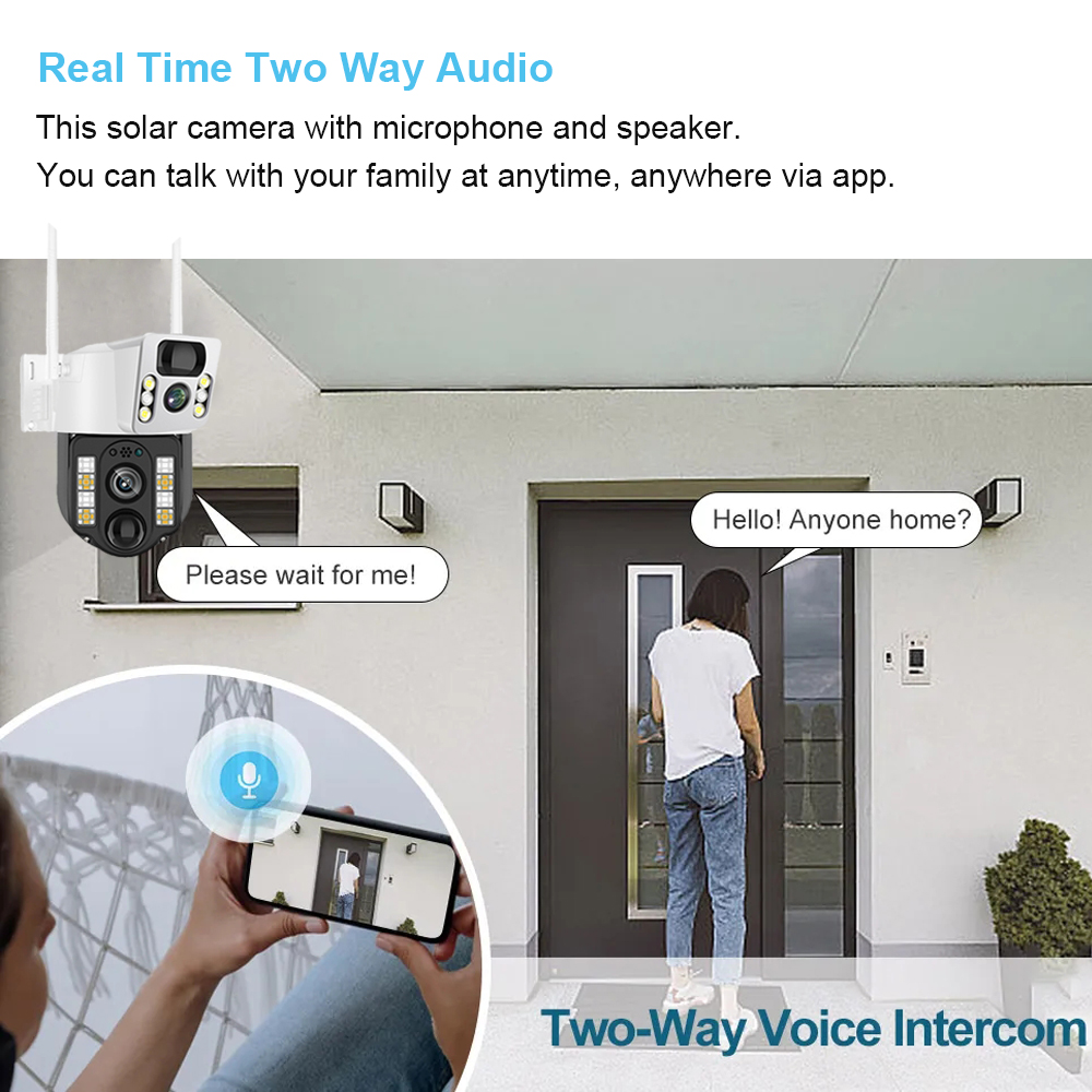 WiFi/4G Solar Camera IP CCTV S - Smart Home Ir 评论和价格
