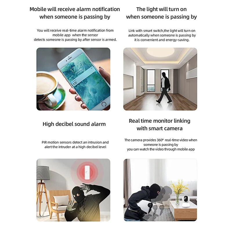 Tuya WiFi Zigbee PIR Motion Se - Smart Home Outdoor 评论和价格