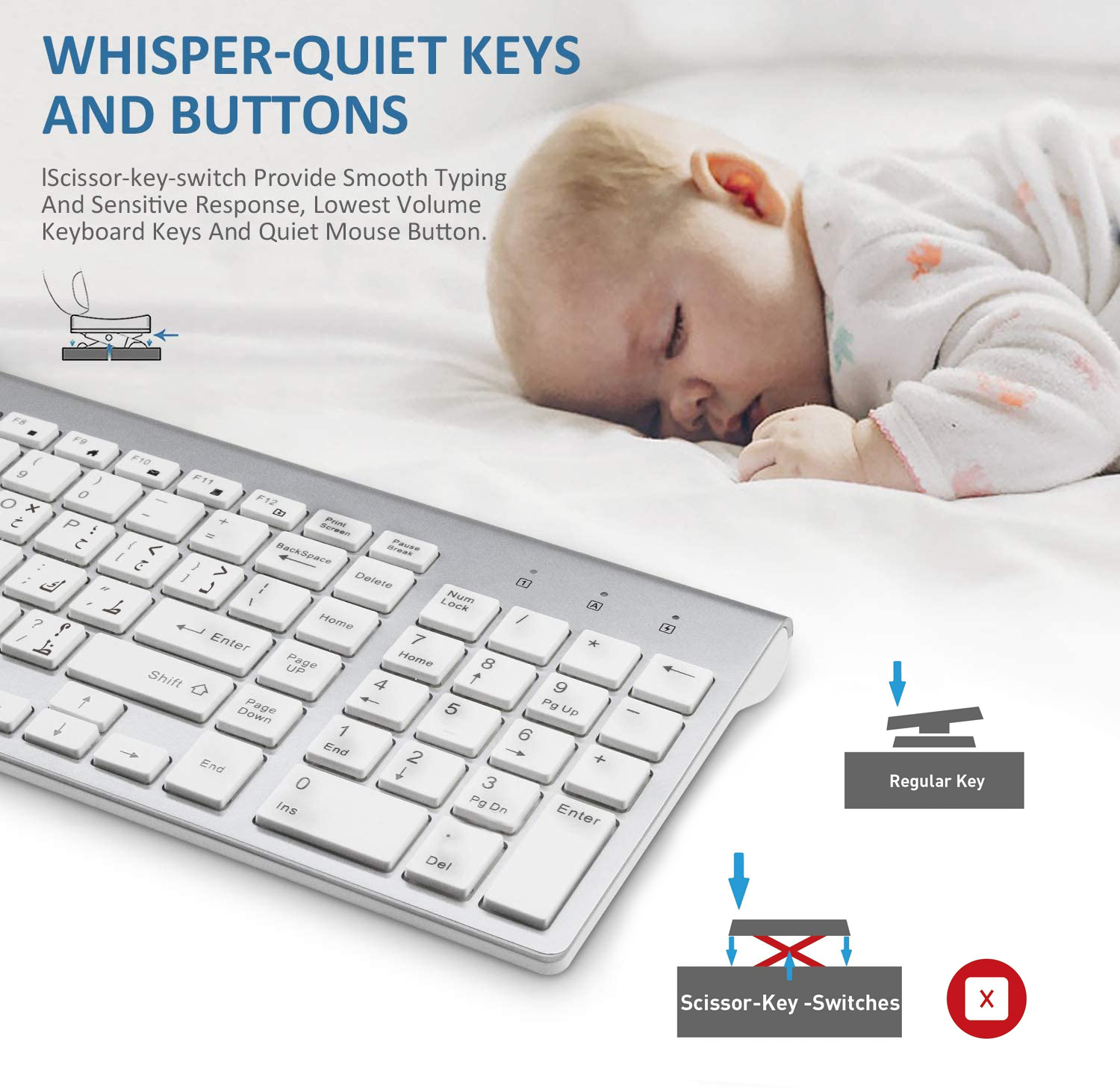 Arabic Enghish Character Slim  - Smart Home Keyboard 评论和价格