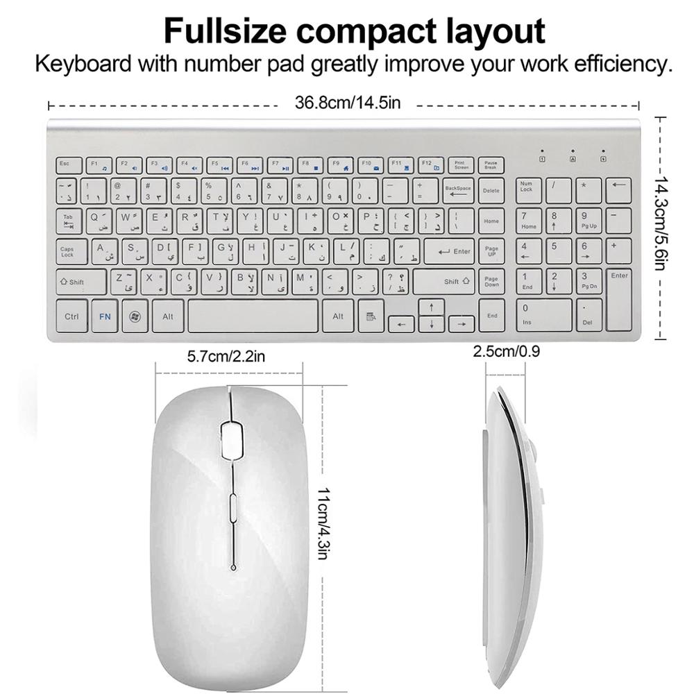Arabic Enghish Character Slim  - Smart Home Keyboard 评论和价格