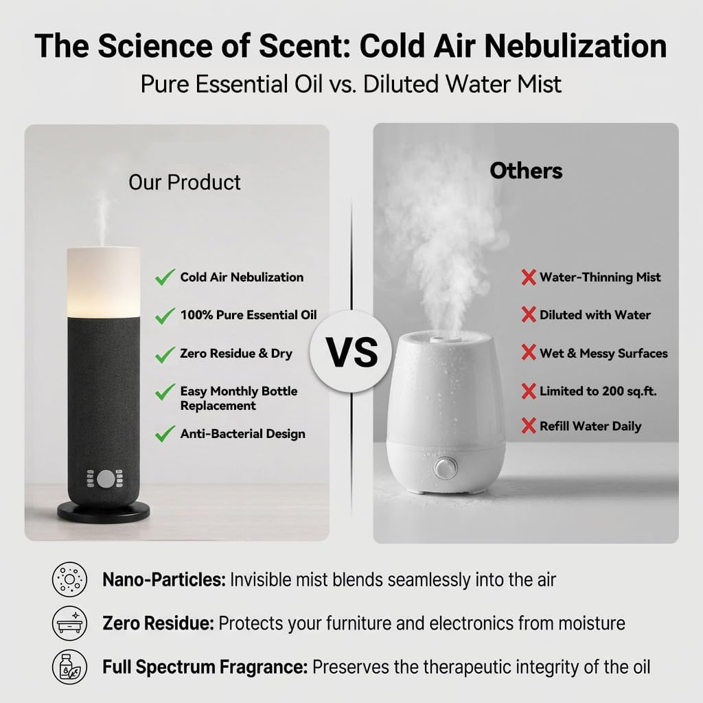 NAMSTE 120ML Tower Scent Diffu - Smart Home Fragrance Diffuser 评论和价格