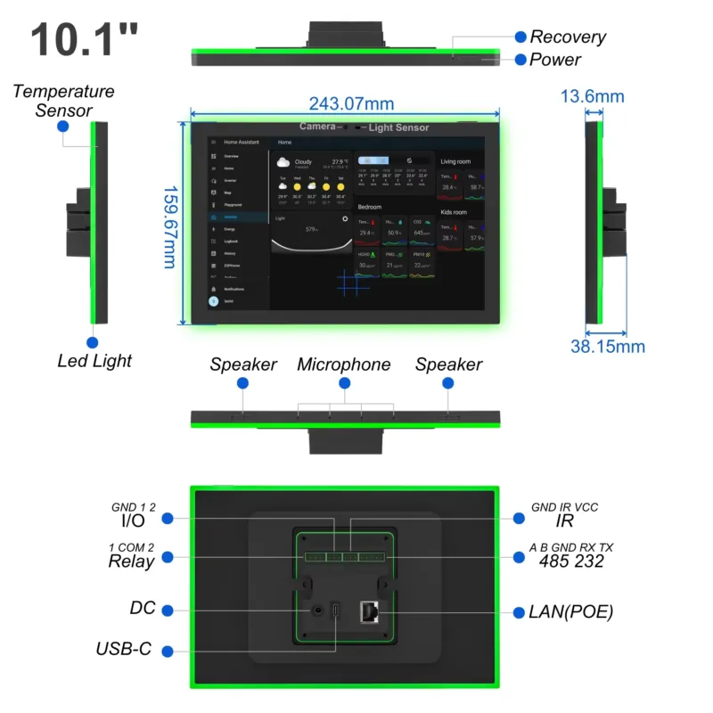 Home Assistant 10.1 Inch Andro - Smart Home Tablet 评论和价格