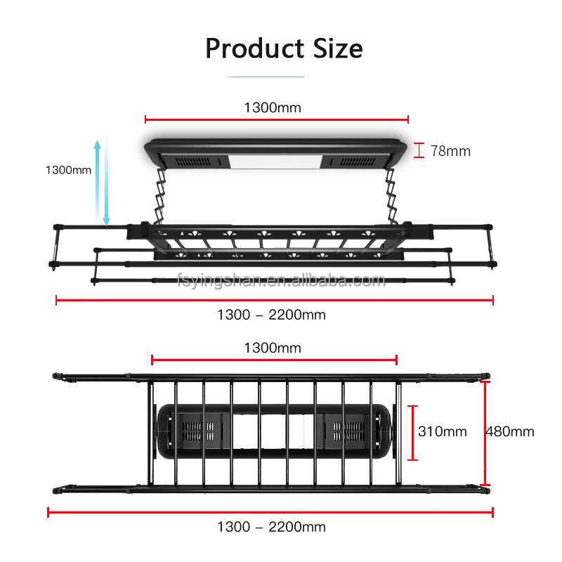 Smart Drying Rack Custom Wall  - Smart Home Laundry 评论和价格